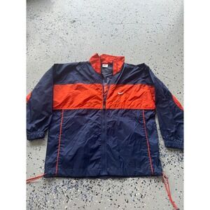 Nike Windbreaker Jacket Full Zip Color Block Lightweight‎ L(14-16) Vintage VTG